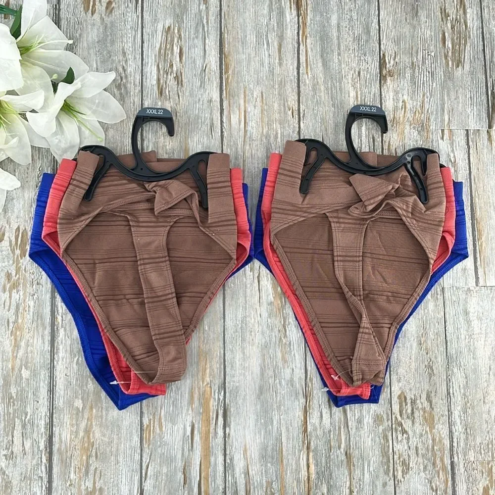 Seamless Thong Underwear Panties 2, 3-Packs Size XXL